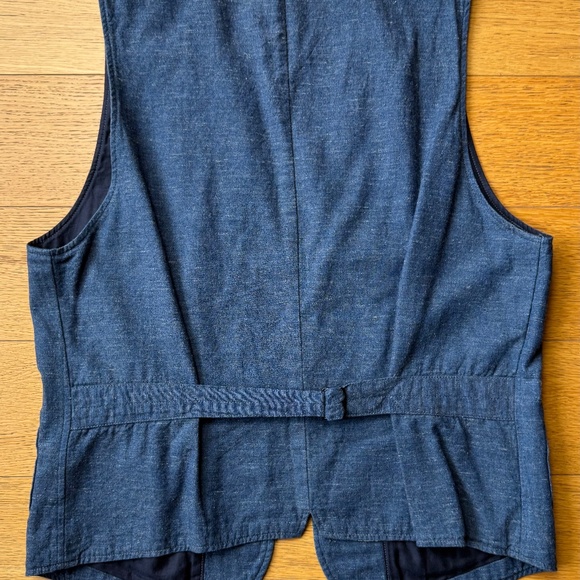 RRL Ralph Lauren Indigo Chambray Vest (Men’s M) - Picture 3 of 6